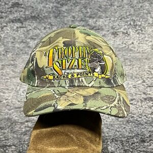 Camo Hat 'Trophy Size' Embroidered Hunting Camouflage Outdoors Adjustable Cap